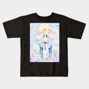 The Coronation of the Blessed Virgin Mary in Heaven Kids T-Shirt